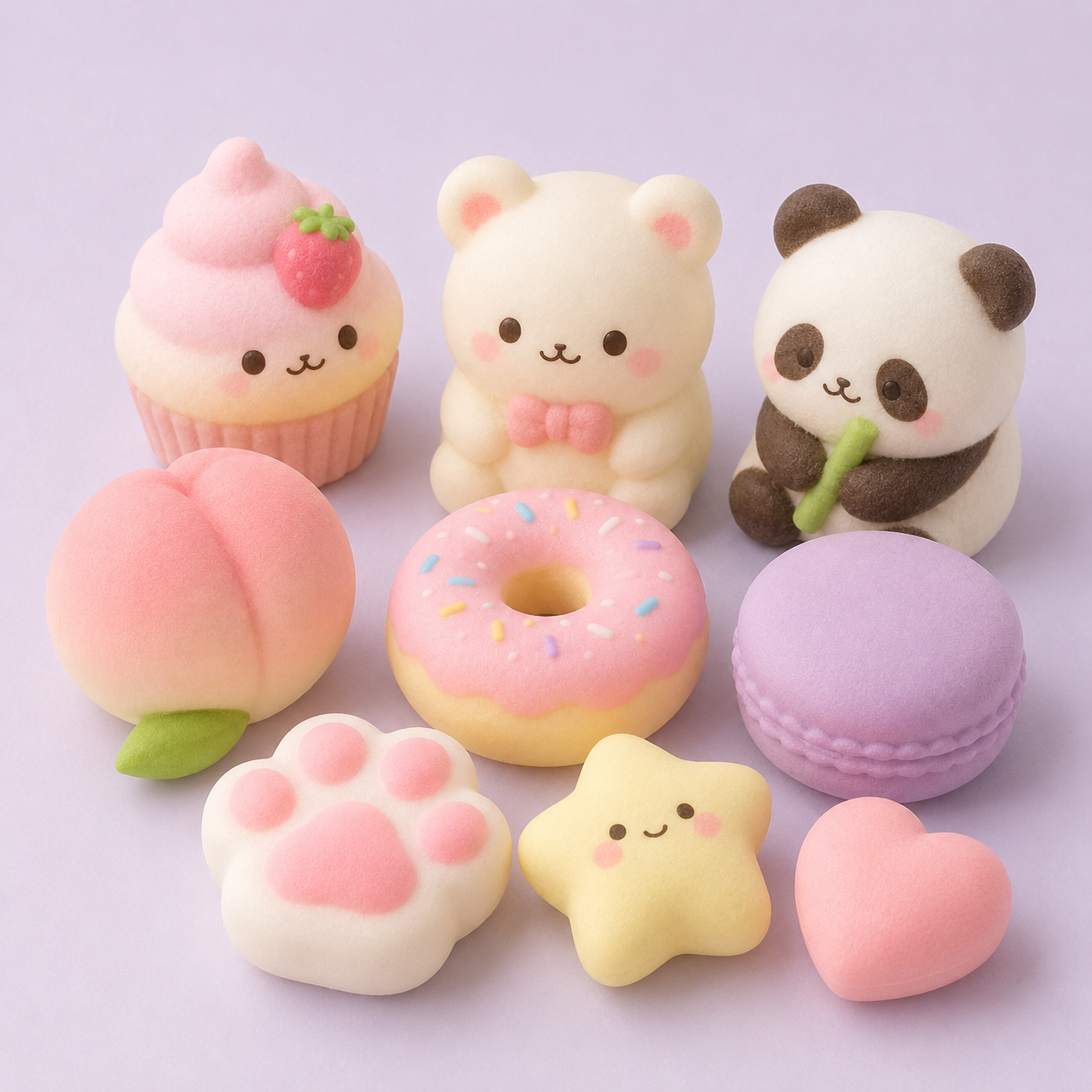 Kawaii Squishy Stress Relief Toy – Soft Squeeze Desk Toy
