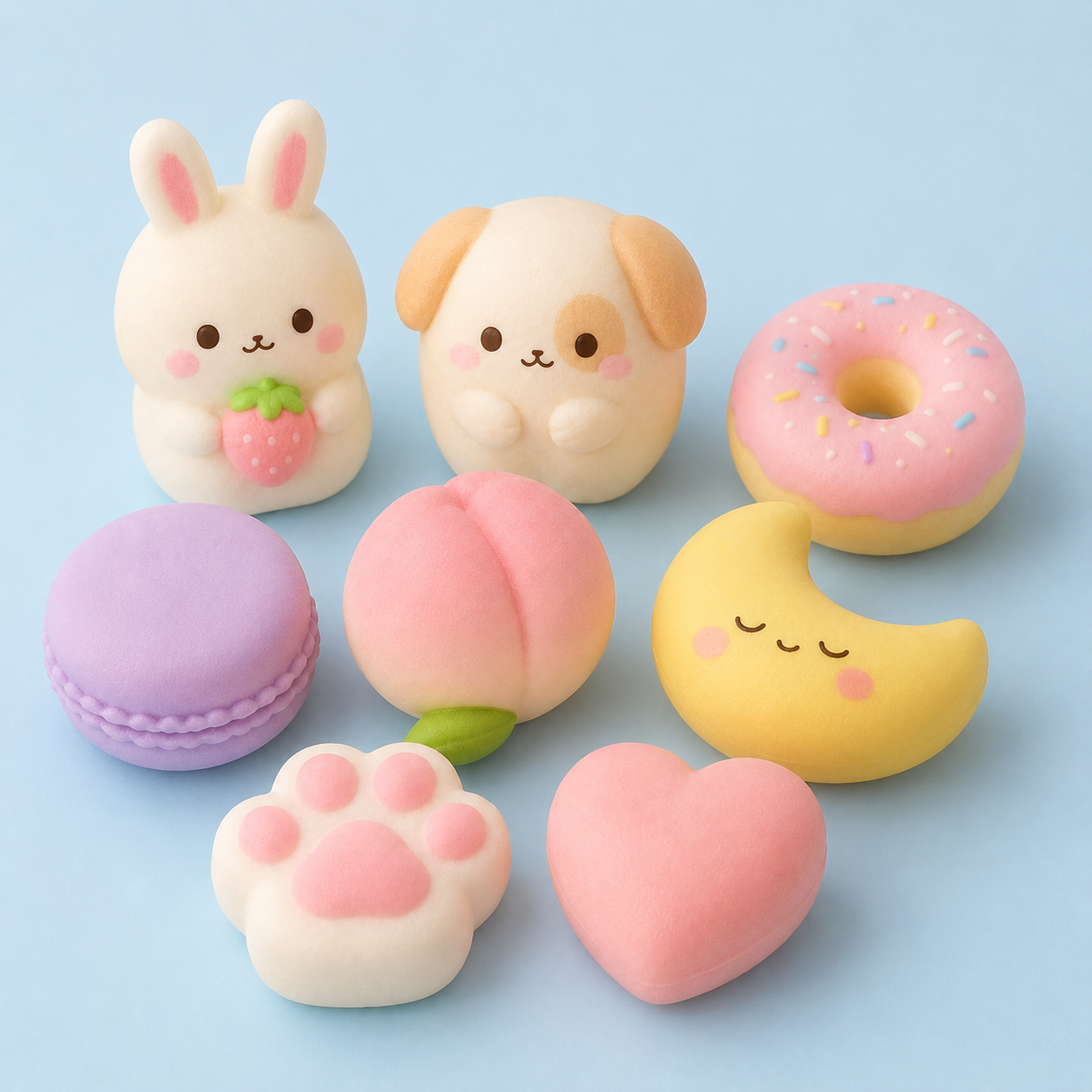 Kawaii Squishy Stress Relief Toy – Soft Squeeze Desk Toy